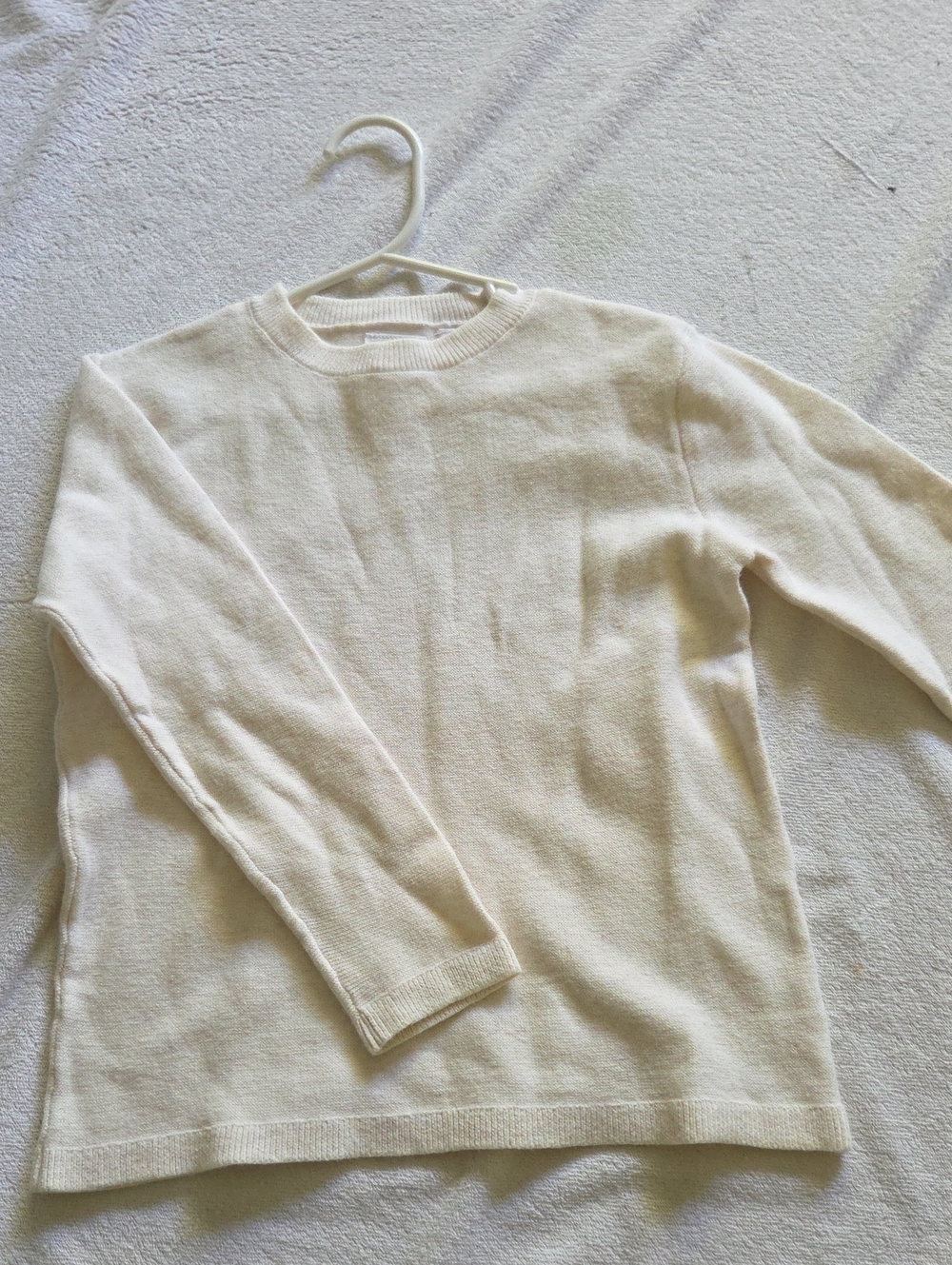 ZARA Classic Kids Crewneck Sweater in Cream